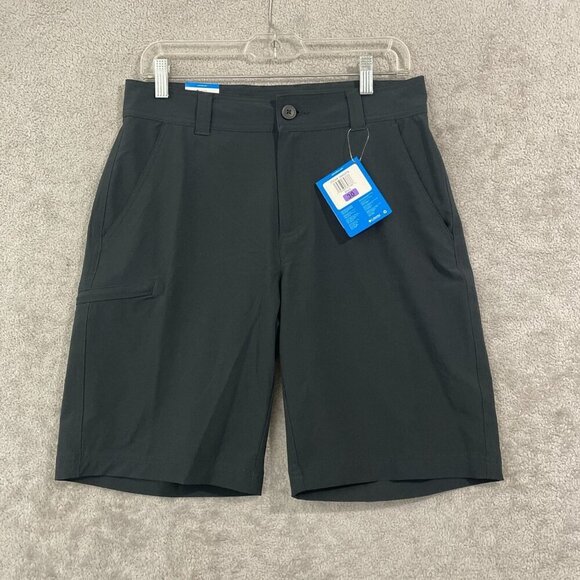 NEW Columbia Hiking Mens Size 30 Omni-Shade Black Shorts 50 UPF Sun Protection - Picture 2 of 9